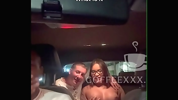 HUSBAND offered HOT WIFE to the UBER DRIVER!! GIFTED NEGÃO who didn't waste time ate his NAUGHTY WIFE'S ASS - Lina Nakamura - John Coffee - lewa