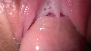 Close up fuck teen stepsister, amazing creamy pussy