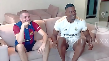 I went to watch the game at my friend's house, he lost the bet, he went to get the beer, meanwhile I beat the HOT WIFE with a dick in front of the CUCKOLD WITHOUT A CONDOM happy husband and the wife took a MILK BATH - Lina Nakamura - John Coffee