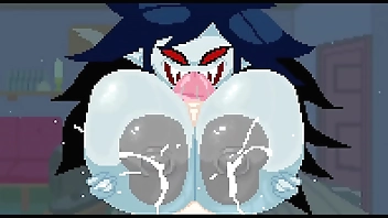 Marceline sucking on her tits while you make her deepthroat you