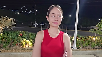 Beautiful girl left standing on the street and I offer my help to take her home. She paid me in a very delicious way