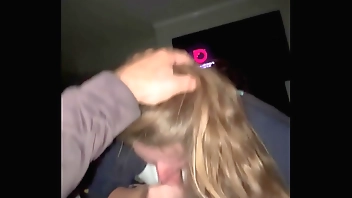 Sucking his cock until it exploded