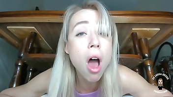 Fucked stepsister stuck under the table