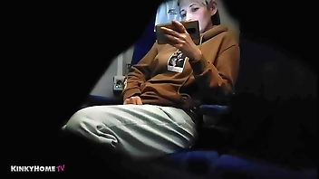 What did she do? Does she masturbate on the train? Hidden Orgasm?