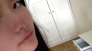 Flawless 18yo Asian teens's first real homemade porn video