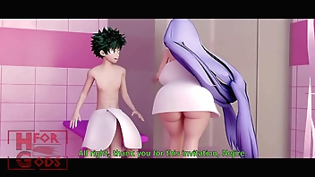 Nejire Helps Deku (Animation by hforgods)
