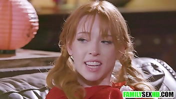 Pervy step dad bangs step daughter behind step mom's back