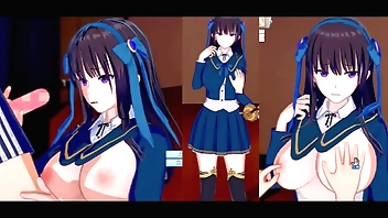 【エロゲーコイカツ！】 素直クール黒髪ロング爆乳JK(オリキャラ)がおっぱい揉みまくられる３DCGエロアニメ動画
