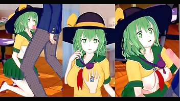 【エロゲーコイカツ！】東方 古明地こいしにおっぱい揉みまくりH！3DCG巨乳アニメ動画(東方プロジェクト)【ヘンタイゲーム】