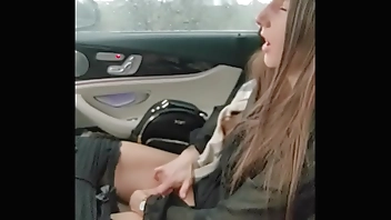 I'm masturbating public in car