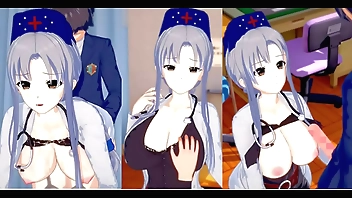 【エロゲーコイカツ！】東方 八意永琳におっぱい揉みまくりH！3DCG巨乳アニメ動画(東方プロジェクト)【ヘンタイゲーム】