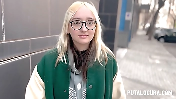 PutaLocura - Torbe catches blonde geek EmeJota and fucks her
