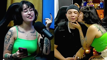 Martina Oliveira Evaluates Ruan's Big Cock, she got horny watching it! - Podcast Pápum no Barraco! COMPLETE ON SHEER - XV RED