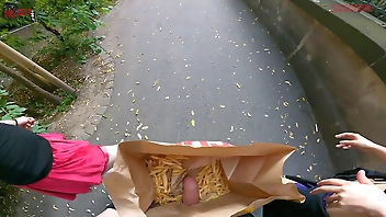 Public double handjob in the fries  b a g ...  I'm jerkin'it! A whole new way to love McDonald's!