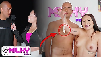 It's the biggest ass I've ever seen and tasted! Thaina Fields fucks a horny fan after interviewing him.