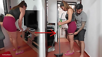 The maid did not expect this to happen to her on her first day at work.