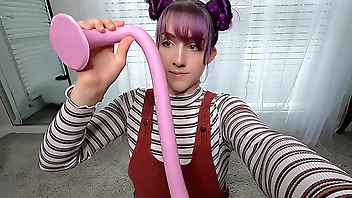 Behind the Scenes - Deepthroating 33  Inches with Camera to see where it all goes first Person View