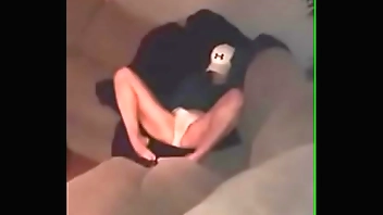 Bro gets caught filming his step-sister masturbating on the couch