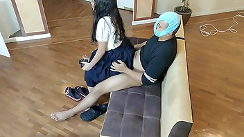 in law sat on my legs and I took off the control to play I could not the movement of her ass on my cock