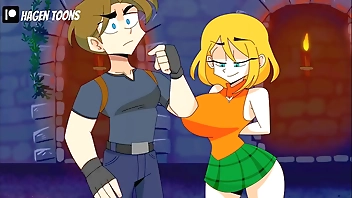 Ashley vs Leon from resident evil 4 (translated into Pt-Br)