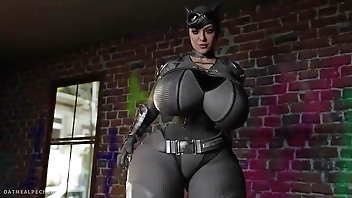 Cat Woman get a big dick in her ass