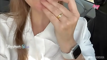 Masturbating in the car in the middle of the street and letting a stranger see