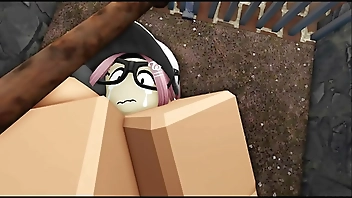 slut gets fucked in cage