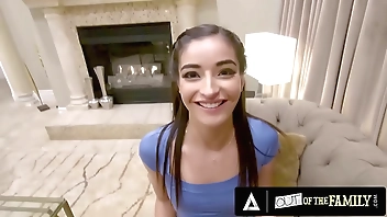 OUT OF THE FAMILY - Lucky Man Fucks With Her Sexy Teen Stepsister Emily Willis In POV