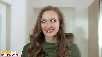 FAKEhub - Babe catfished on tinder date but hes got a huge cock to creampie her - see inside pussy