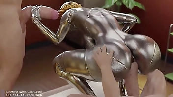 Balerina slut from Atomic Heart doing anal