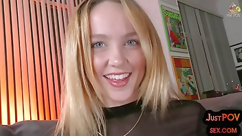 POV anal teen talks dirty while assdrilled in oiled butthole