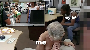 XXX PAWN - Roggie Zee Takes Strange Dick For Money While Bae Watches And Sadly Records The Proceedings