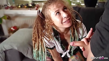 German Dreadlocks Girl Julia Juice seduce to Fuck by Teacher